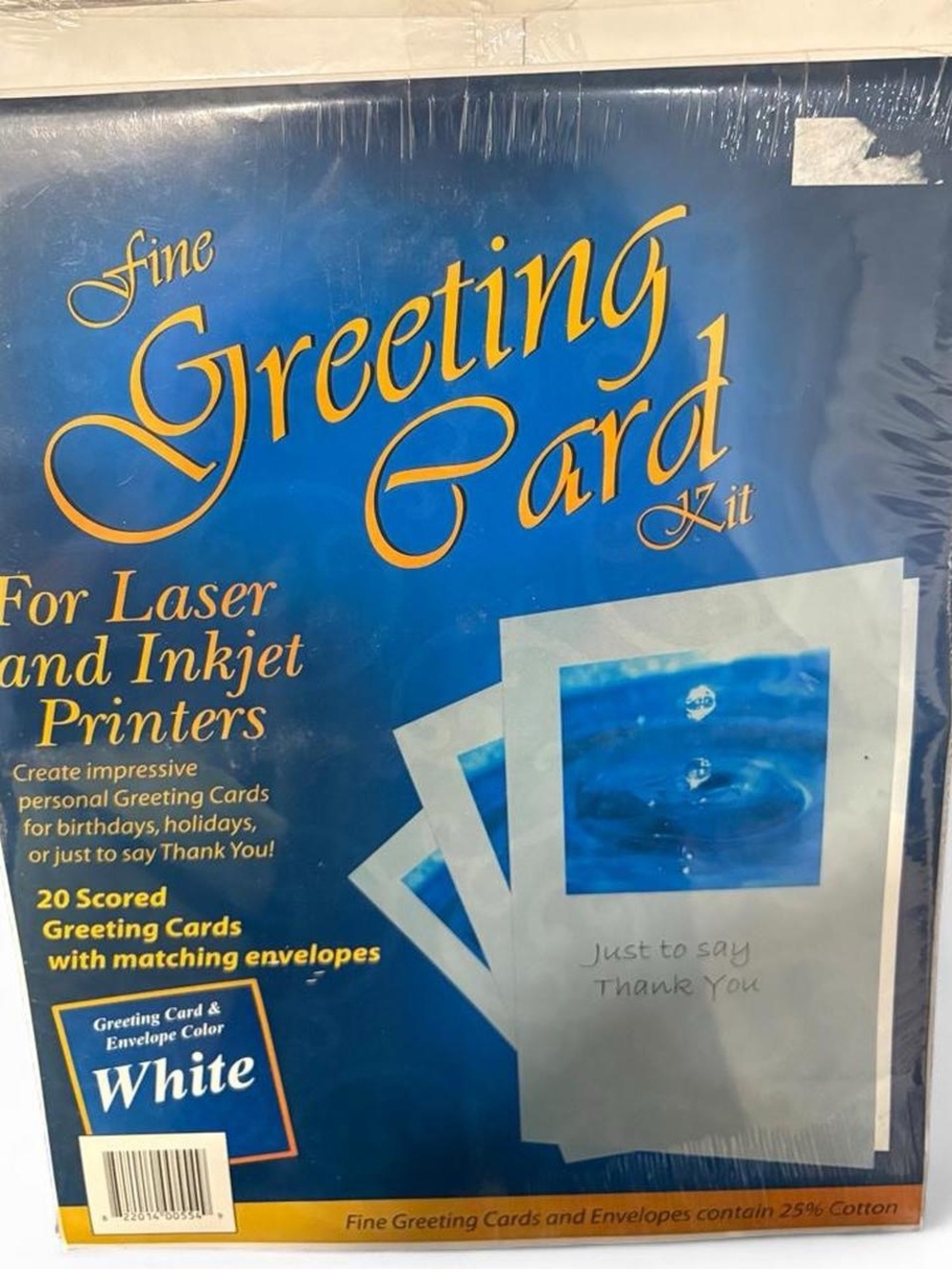 Fine Greeting Card Kit - White - Unbranded